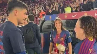 Pedri presenta a su nueva novia tras ganar la Liga